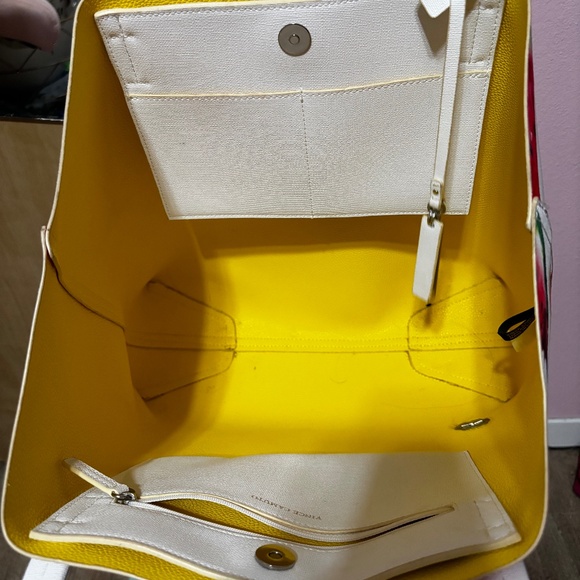 VINCE CAMUTO White Watermelon Print Tote - Picture 2 of 3